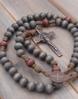 Logos Catholic Rosary - Durable Wooden Rosary for Men