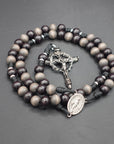 Memento Mori Paracord Rosary - Black Rosary for Men