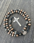 Golgotha Catholic Rosary - Memento Mori - Paracord Rosary - Catholic Gift